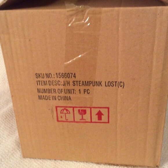 NIB Yankee Candle Steampunk Lost RETIRED #1564737 Halloween Jar Holder Raven - Picture 4 of 4